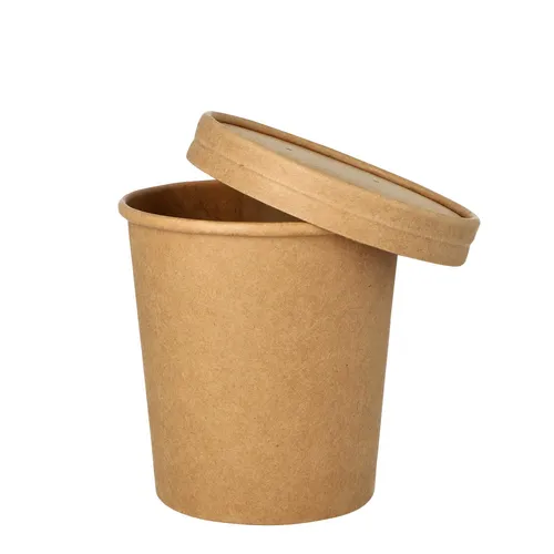 STARPAK Einweg-Suppenbecher 9.8 cm 0,47 l braun 88908