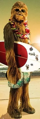 Close Up Star Wars Chewbacca - Surfin' Unisex Poster Multicolor Papier 53 x 158 cm Chewbacca, Fan-Merch, Filme