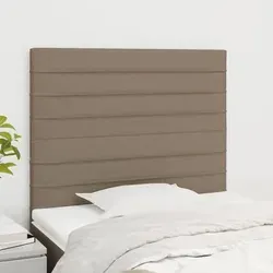 vidaXL Kopfteile 2 Stk. Taupe 90x5x78/88 cm Stoff von vidaXL