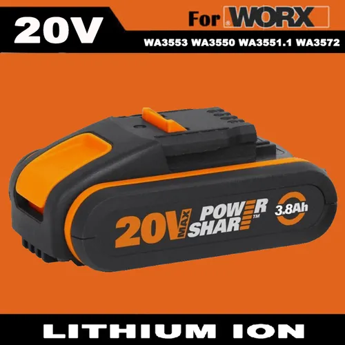 Worx 3,8Ah 20V MAX Akku WA3553 WA3556 WA3551 WA3639