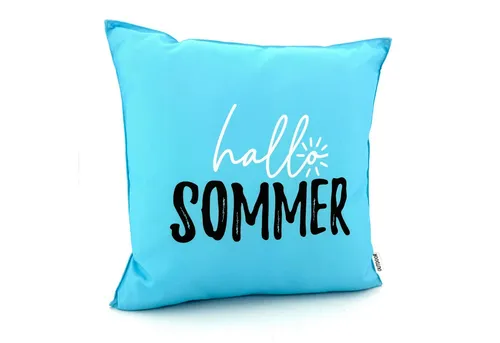 Zierkissen Blau von Heimtexland