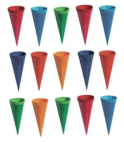 Deko Schultüten / Länge: 12,5cm / 6 Farben 15