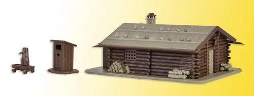 Vollmer 47743 N Jagdhütte mit Brunnen und Häuschen mit Herz