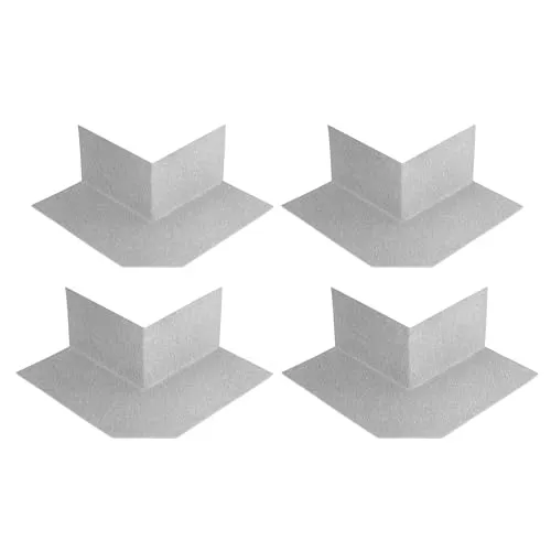 Isolbau Außenecke P3 Grau - 4 Stück - Wasserdichtes Eck-Dichtband für Sanitär, Dusche, Bad, Fliesen, Balkon Eckabdichtung Dichtecke Abdichtung für Innen- & Außenbereich