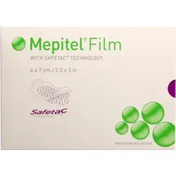 Mepitel Film Folienverband 6x7cm - 10 Stück - Arzneimittel für sanfte Wundversorgung, atmungsaktiv und schmerzlindern, ideal für empfindliche Haut.
