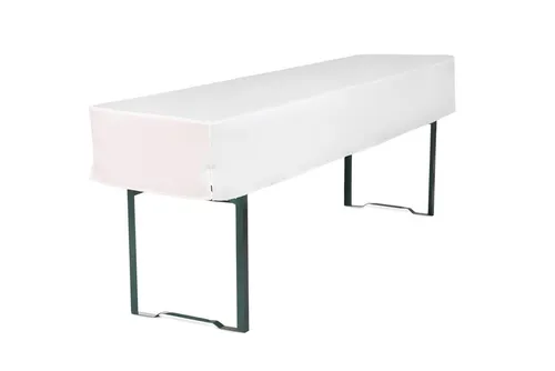 TexDeko Biertischhusse Biertischhussen 3/8 Premium für Bierzeltgarnituren (nur Tischhusse), blickdicht & pflegeleicht, Premium-Qualität