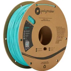 POLYMAKER POLYLITE PLA 1,75mm WHITE 1kg - 3D-Drucker Verbrauchsmaterial, hochwertiges PLA-Filament für präzise Druckergebnisse und einfache Verarbeitung.