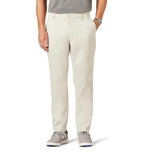 Amazon Essentials Herren Stretch-Golfhose mit sportlicher Passform (erhältlich in Big & Tall), Stone, 36W / 32L