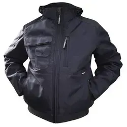 DASSY Austin Canvas Winterjacke - Wasserdicht und warm in Nachtblau/Schwarz - Funktionsjacken mit wasserdicht verschweißten Nähten und wattiertem Futter, ideal für kalte und nasse Wetterbedingungen.