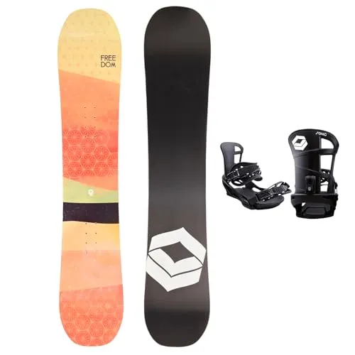 FTWO Set Damen Snowboard Freedom Orange 142cm + Sonic Bindung M Sale