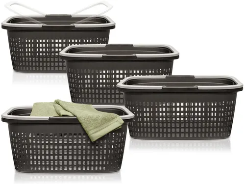 Hausfelder Wäschekorb Set (4 St) in grau von Hausfelder