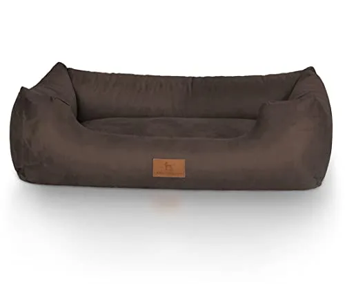 Knuffelwuff Hundebett Dreamline, luxuriöses Schaumstoffflocken - Tierbett Dreamline, bietet Deinem Hund höchsten Komfort mit 16cm Polsterung und schützenden Seitenwänden. Hochwertige Materialien und abnehmbarer Bezug für einfache Reinigung.