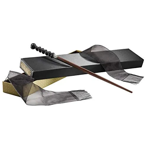 The Noble Collection Abernathy Zauberstab - Authentische Nachbildung des Abernathy Zauberstabs aus Fantastic Beasts, handbemalt für realistische Details. Perfektes Geschenk für Fans der Wizarding World.