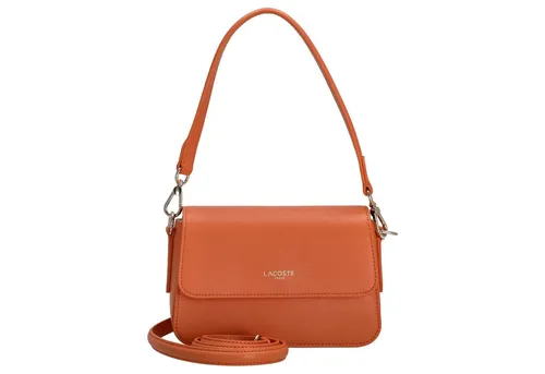 Lacoste Champs-Elysées Schultertasche 21 cm (Blossom) - Elegante Schultertasche von Lacoste in zartem Blossom, gefertigt aus robustem Petit-Piqué-Material. Ideal für modebewusste Frauen, bietet sie optimale Organisation mit zwei Innenfächern und einem abnehmbaren Gurt für vielfältige Tragemöglichkeiten.