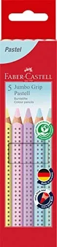 Faber-Castell Buntstift Jumbo Grip Pastell 5er-Etui von Faber-Castell