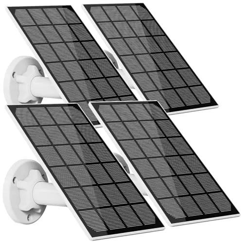 revolt Solarpanel 5 Volt: 4er-Set Universal-Solarpanel für Akku-IP-Kameras, 3W, IP65 (Solarpanel mit USB-Ausgang, Solarmodul mit USB Anschluss)