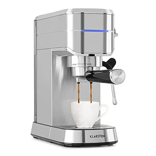 Klarstein Futura Espressomaschine - Siebträgermaschine mit 1450 Watt, 20 bar Pumpendruck, für Barista-Qualität und perfekten Espresso zuhause
