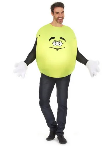 JADEO Partyanzug Gelbes Bonbon Unisex Kostüm gelb-weiss