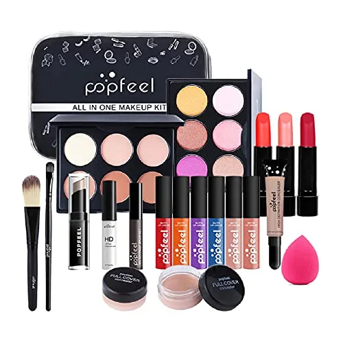 20St Schminkkasten Make-Up Set, Professionelles Kosmetische Schmink Set mit Lidschatten Lippengloss Rouge Concealer Usw, Multifunktions Kosmetik Produkte Set für Teenager-Mädchen Frauen#2