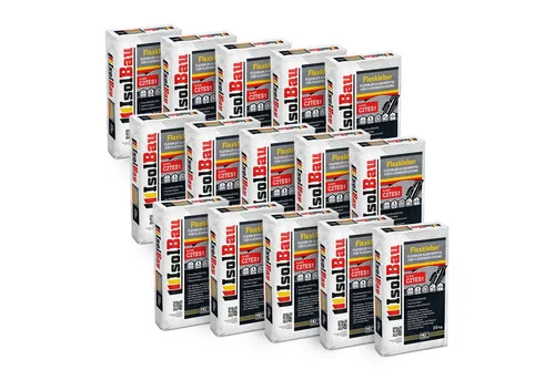 Flexkleber C2TES1 - 25kg Natursteinkleber für vielseitige Anwendungen - Kleber & Leime - Flexibel, frostbeständig und hitzebeständig, ideal für Fliesen, Naturstein und mehr. Perfekte Haftung bei Temperaturen von -30 °C bis +70 °C.