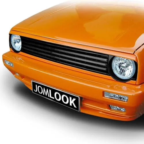 JOM Kühlergrill für VW Golf 2 (1983-1992) - Schwarz, 1tlg - Hochwertiger Kühlergrill für VW Golf 2, geeignet für Baujahre 1983-1992. Schlichtes Design ohne Emblem ermöglicht individuelle Gestaltung. Robuste Materialien garantieren Langlebigkeit und einfache Montage auf Originalhalterungen.