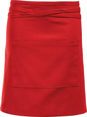 Erwin Müller Kochschürze Halbschürze, Baumwolle Uni in rot von Erwin Müller