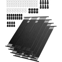 Produktbild VEVOR Solarkollektor-Poolheizung, 1235 x 3100 mm HDPE-Solar-Poolpaneele (4er-Set), erhöhen die Wassertemperatur, geeignet für oberirdische und un...