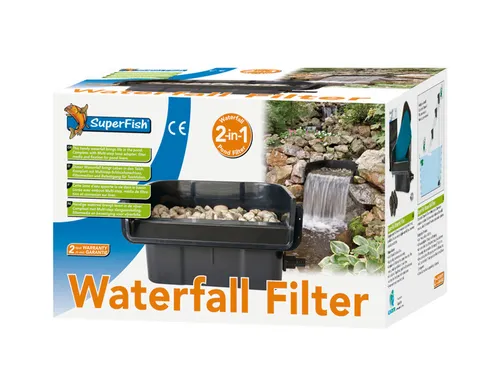 SuperFish Wasserfall Filter 2 in 1 in schwarz von SuperFish
