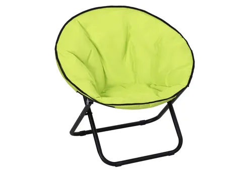 Outsunny Campingstuhl faltbar, mit Lehne, bis 120kg, gepolstert, Extra Breit (Campingsessel, 1 St), für Garten, Balkon, Camping, Gelb