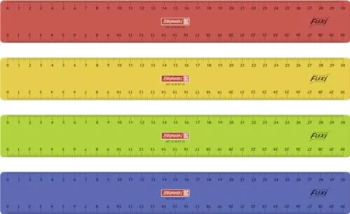 10X BRUNNEN Lineal 30cm Flexi sort