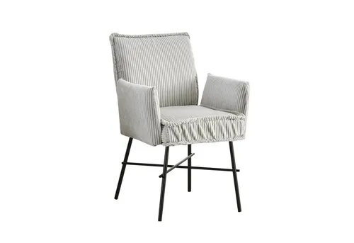 B&D home Polsterstuhl JÜRGEN (1 St), gepolstert, Federkernbox, Armlehnen, stabiles schlankes Gestell