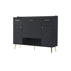Sideboard , grau , Maße (cm): B: 130 H: 100