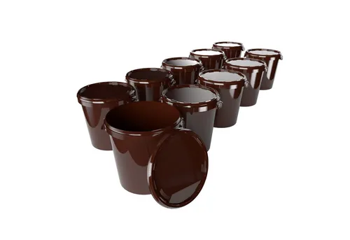 FixedByU Putzeimer Hobbock Eimer mit Deckel 31,5 L, Lebensmittelecht, (Eimer-Set, 10-tlg., Eimer mit Deckel), 30 l