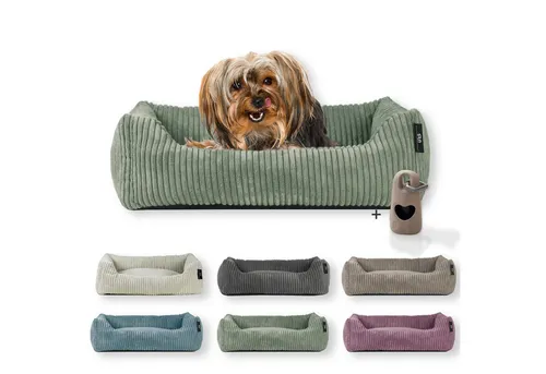 Rohrschneider Tierbett Hundebett Cordstoff, salbei 55cm von Rohrschneider