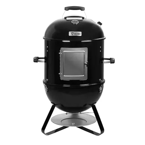 BBQ-Toro 3 in 1 Räuchertonne Ø 47 cm | Vielseitiger Grill & Smoker - Grills | 3in1 Räuchertonne für Räuchern, Grillen oder als Feuerstelle - ideal für jede Grillparty!