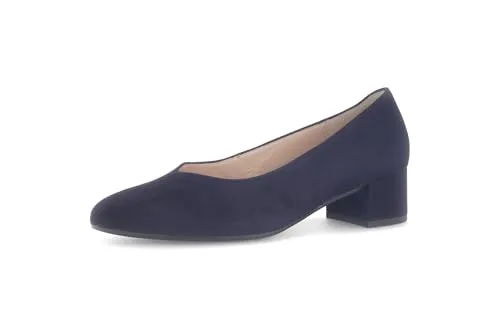 Gabor Damen Klassische Pumps Atlantik, elegante Businessschuhe für Büro und Freizeit - Elegante Pumps mit 4 cm Blockabsatz, aus hochwertigem Textil und Leder. Ideal für den täglichen Einsatz im Büro oder bei besonderen Anlässen. Komfortabel und stilvoll zugleich.