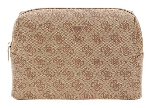 Guess Kulturbeutel Double Zip Cosmetic Bag in beige von GUESS