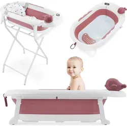 Moby-System Faltbare Baby-Badewanne – Ergonomisch, Platzsparend & mit LCD-Thermometer