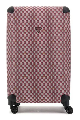 GUESS Hartschalen-Trolley 28 IN 8-WHEELER mit 4 Rollen in rot von GUESS