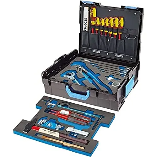 GEDORE Werkzeugkoffer 1100-03, 44-teilig für Sanitär