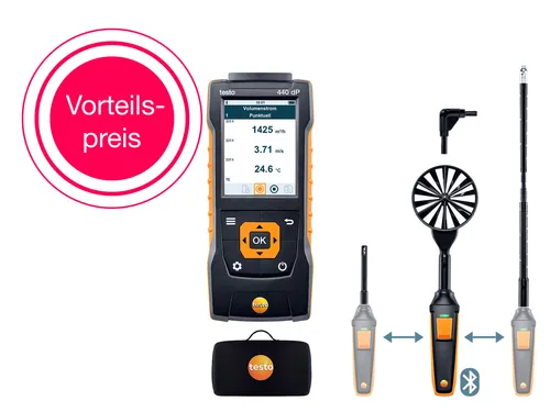 Testo 440 Set2 delta P Anemometer von Testo