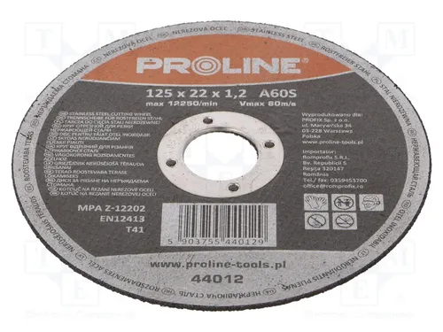 Proline Stahltrennscheibe 125x1,2x22mm