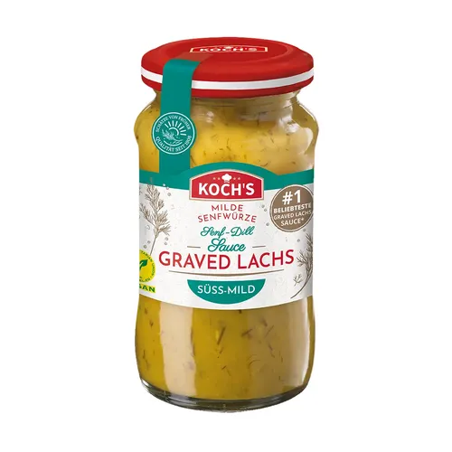 Kochs feine Gravad Lachs Sauce mit Senf und Dill 140ml