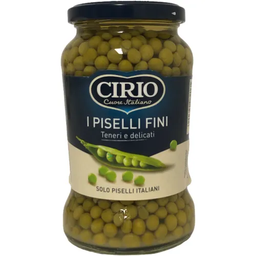 Cirio I Piselli Fini feine Erbsen 240g ATG Glas von Cirio