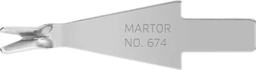 MARTOR 674.50 Ersatzklinge TRIMMKLINGE Spezialschliff 10 St. - Cuttermesser Ersatzklingen, 10 Stück, rostfreier Stahl mit Spezialschliff für präzises Schneiden und lange Haltbarkeit.