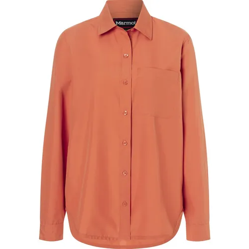 Marmot Wm's Airexchange UPF 40 Long Sleeve Shirt pomelo (24363) L
