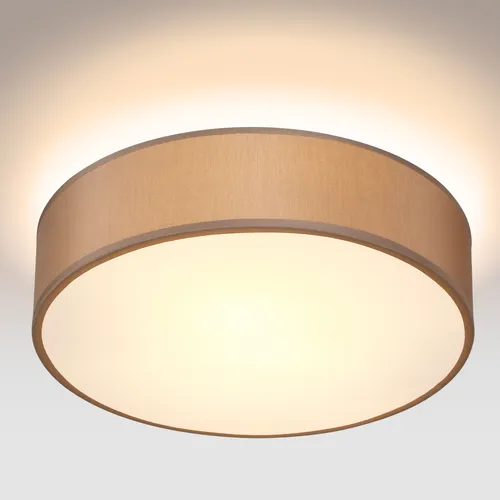 MONZANA® Deckenlampe Stoff 38cm Taupe in beige von Deuba