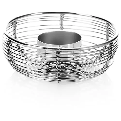 com-four® Teelichthalter aus Metall - dekorativer Teelichthalter in Schalen-Form - Kerzenhalter für EIN gemütliches Ambiente - dekorativ (silberfarben - 1 Stück - M)