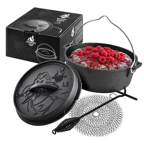 Feuergott Grilltopf FEUERGOTT Dutch Oven Set 1,5 l