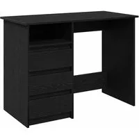 vidaXL Schreibtisch Schwarz 102x50x75 cm - Modern und praktisch - Moderner Schreibtisch aus robustem Holzwerkstoff mit großer Arbeitsfläche und viel Stauraum. Ideal für Homeoffice und vielseitig einsetzbar. Pflegeleicht und elegant in Schwarz.